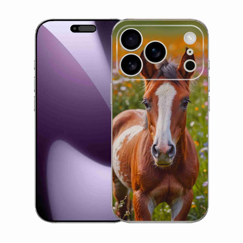 Gélový kryt mmCase na iPhone 17 Pro - roztomilé žriebä