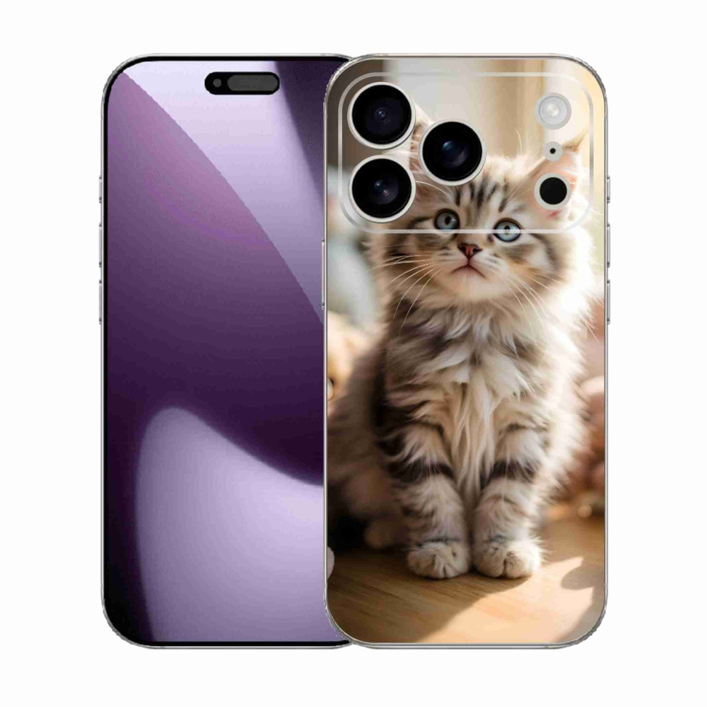 Gélový kryt mmCase na iPhone 17 Pro - roztomilé mačiatko 10