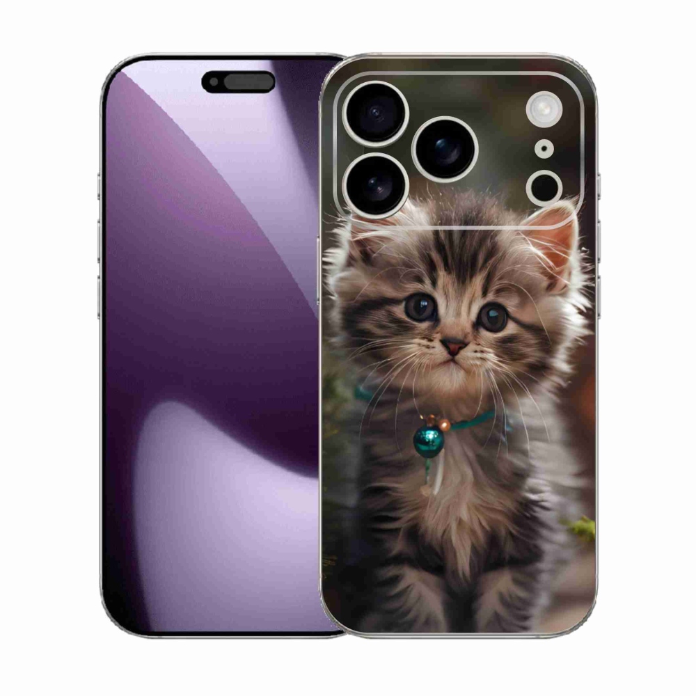 Gélový kryt mmCase na iPhone 17 Pro - roztomilé mačiatko 11
