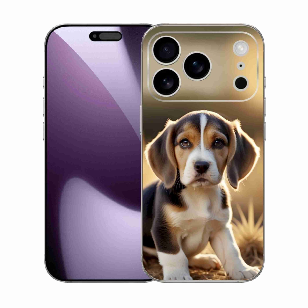 Gélový kryt mmCase na iPhone 17 Pro - roztomilý bígl