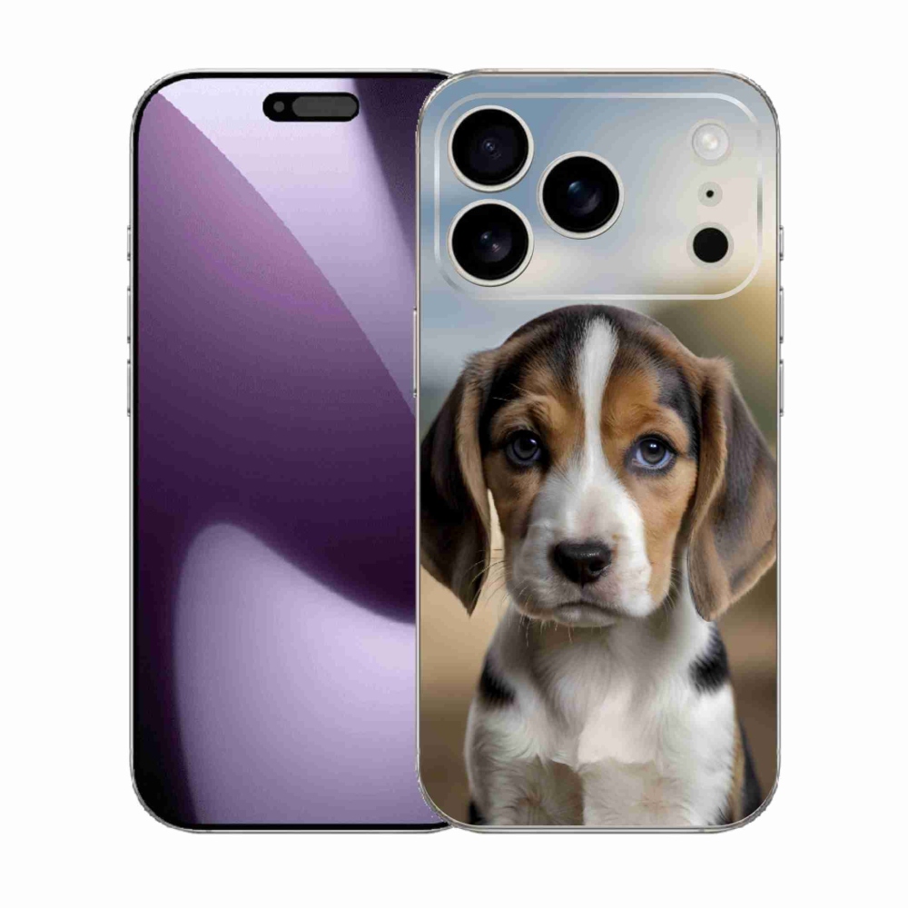 Gélový kryt mmCase na iPhone 17 Pro - roztomilý bígl