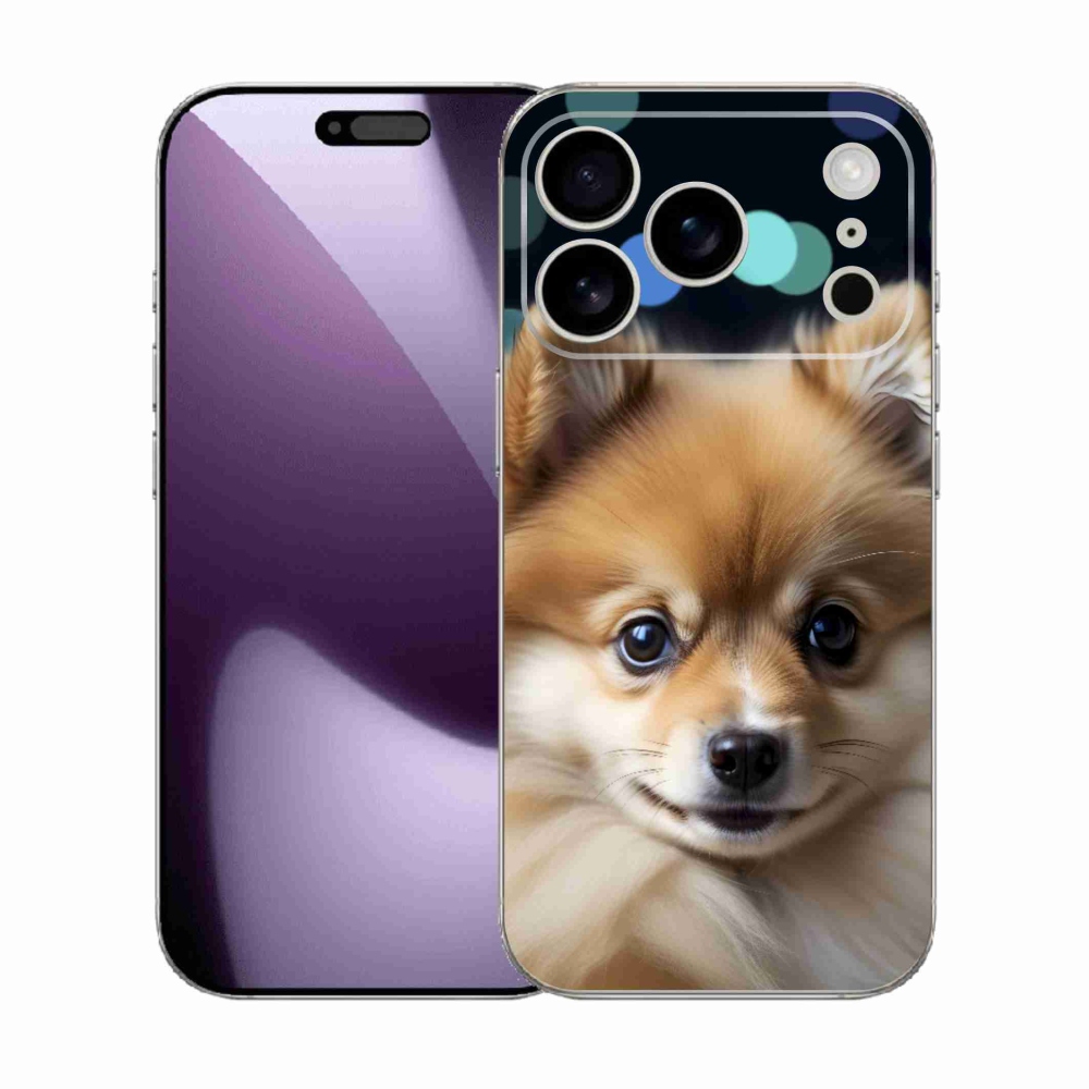 Gélový kryt mmCase na iPhone 17 Pro - roztomilý pomeranian