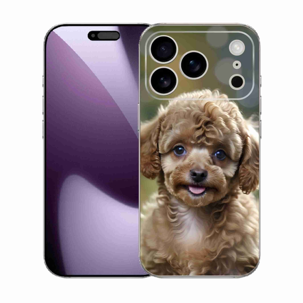 Gélový kryt mmCase na iPhone 17 Pro - roztomilý pudel