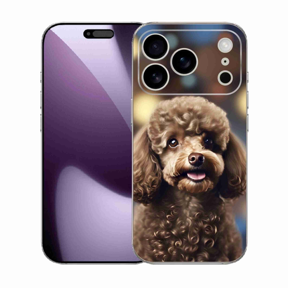 Gélový kryt mmCase na iPhone 17 Pro - roztomilý pudel