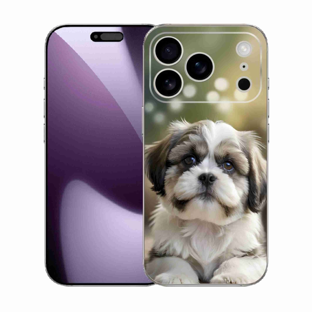 Gélový kryt mmCase na iPhone 17 Pro - roztomilý shih-tzu