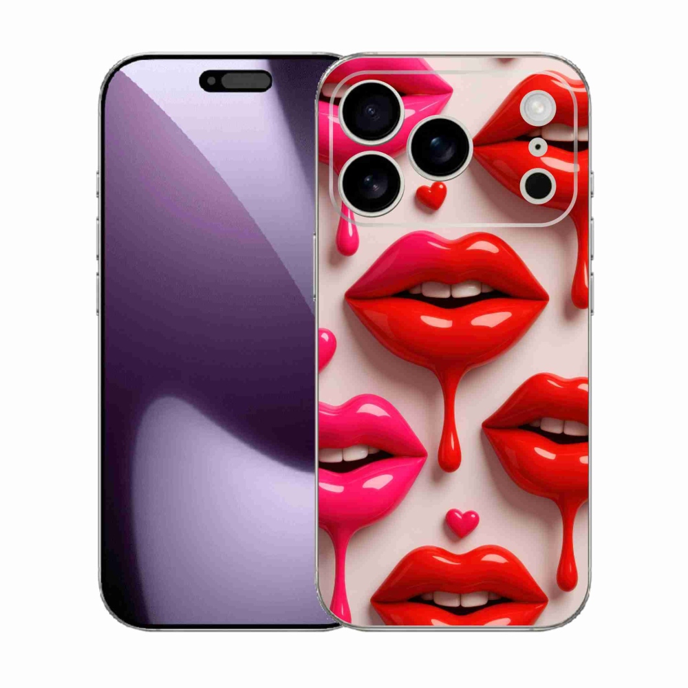 Gélový kryt mmCase na iPhone 17 Pro - pery 2