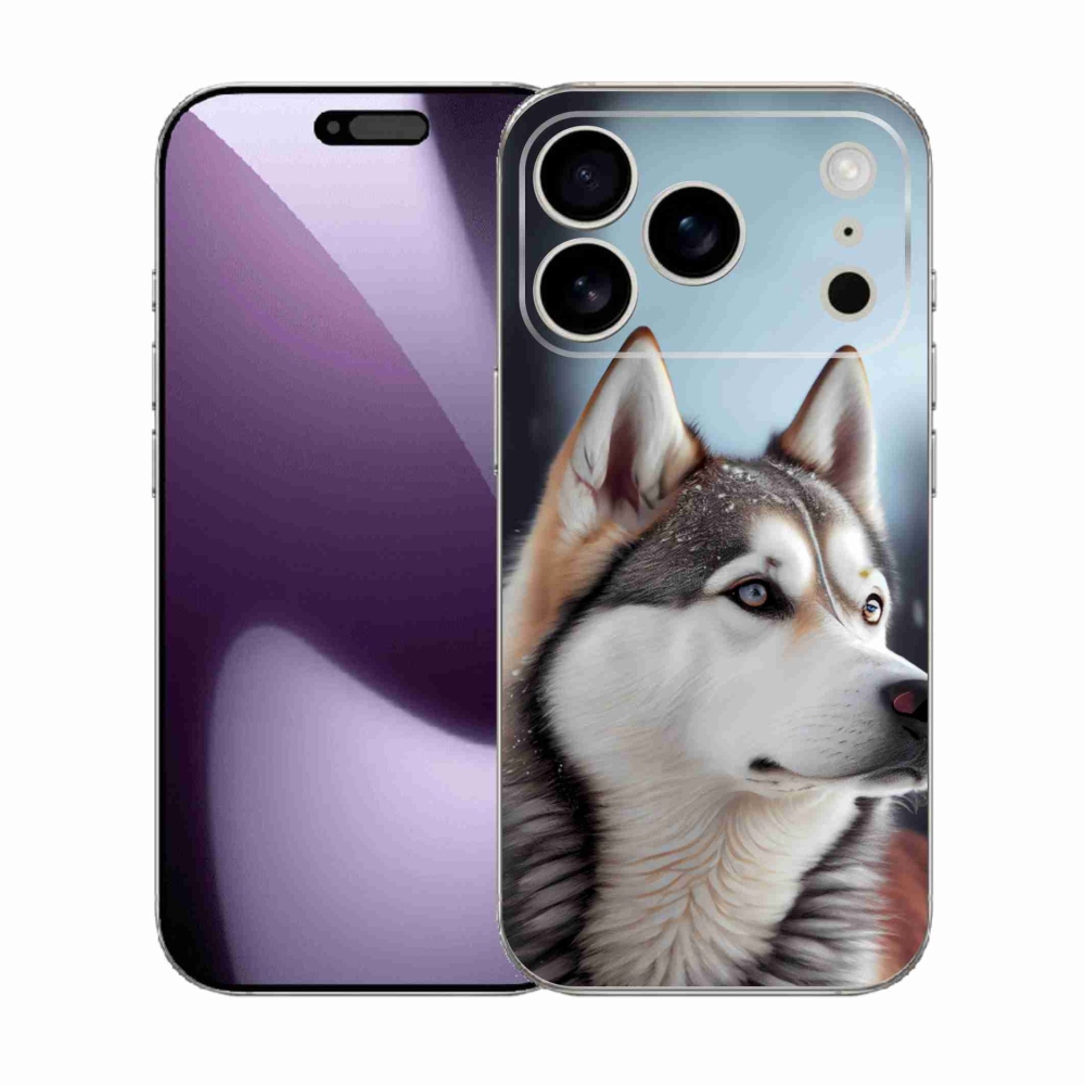 Gélový kryt mmCase na iPhone 17 Pro - sibírsky husky