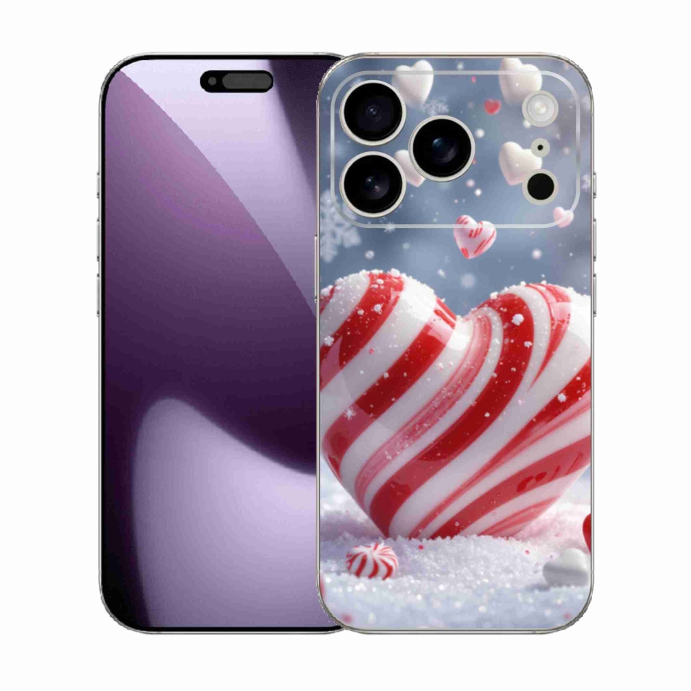 Gélový kryt mmCase na iPhone 17 Pro - sladké srdce