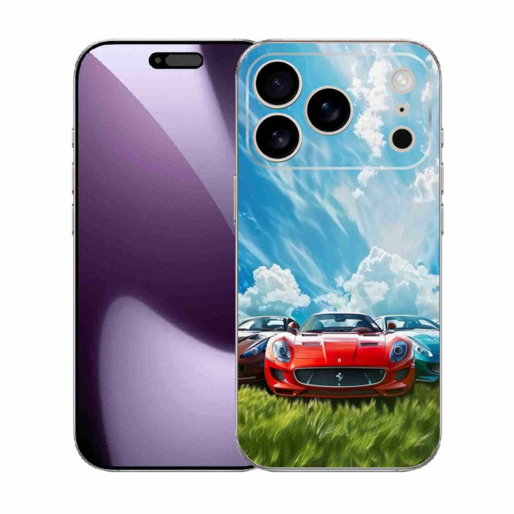 Gélový kryt mmCase na iPhone 17 Pro - športové vozidlá