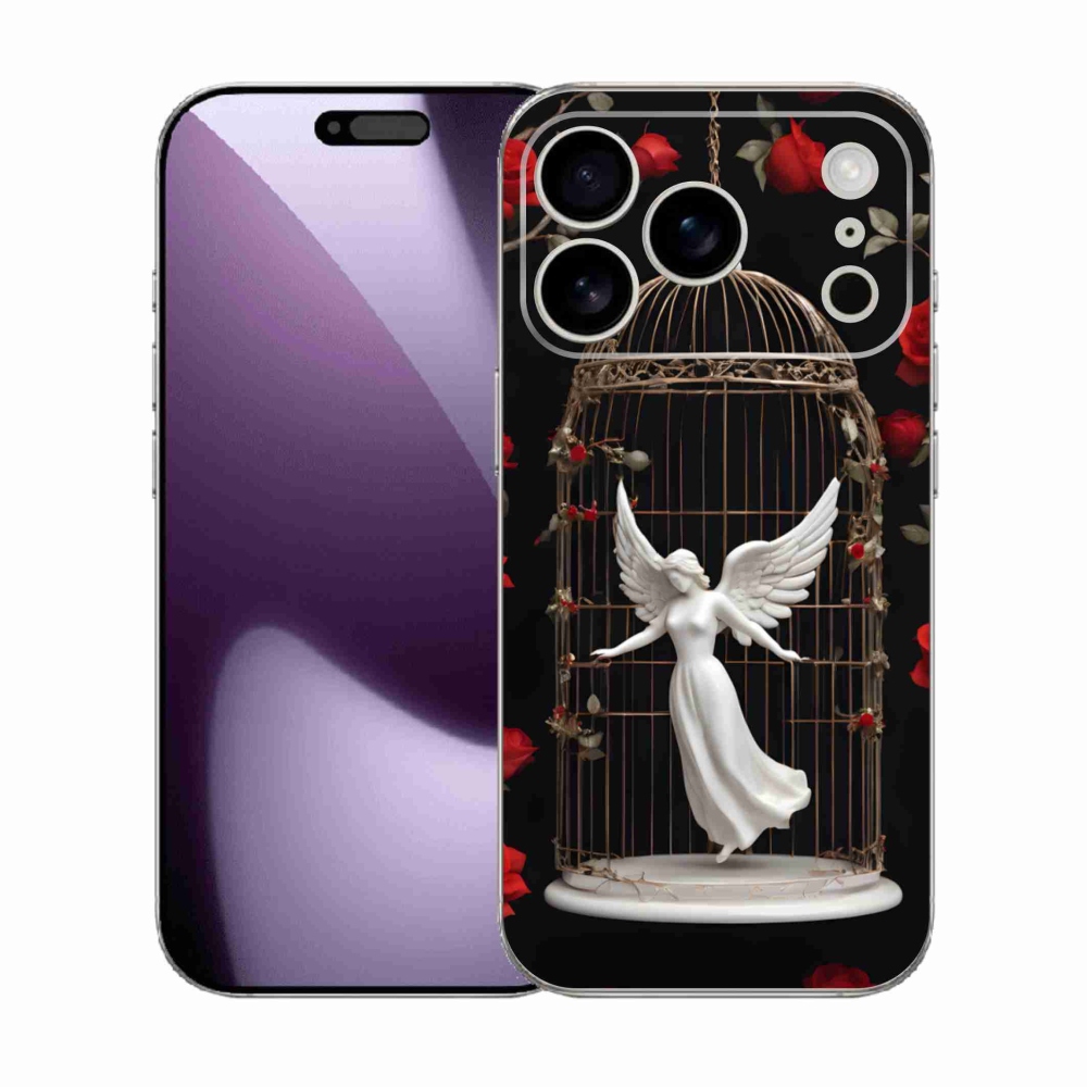 Gélový kryt mmCase na iPhone 17 Pro - uväznený anjel