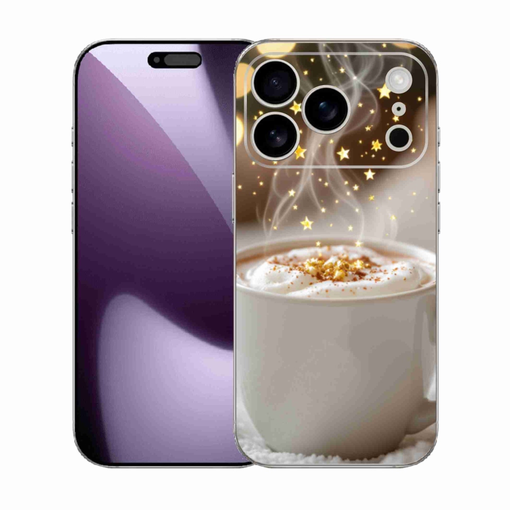 Gélový kryt mmCase na iPhone 17 Pro - vianočný horúci nápoj