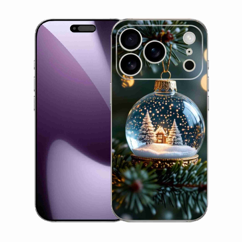 Gélový kryt mmCase na iPhone 17 Pro - vianočné gule 2