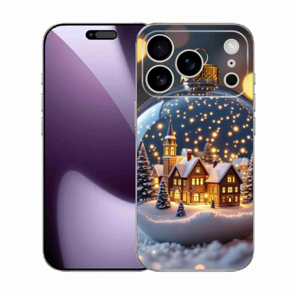Gélový kryt mmCase na iPhone 17 Pro - vianočné gule 4