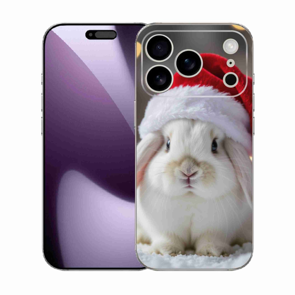 Gélový kryt mmCase na iPhone 17 Pro - vianočný králik