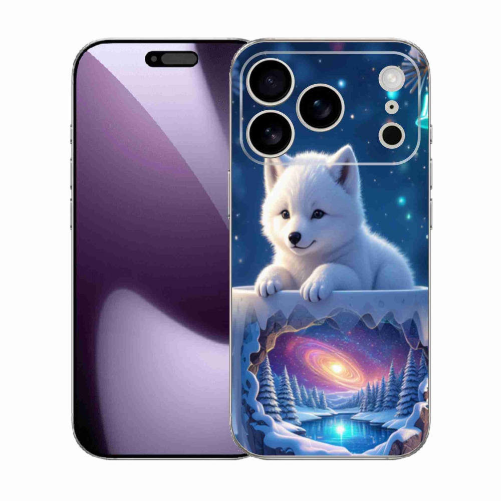 Gélový kryt mmCase na iPhone 17 Pro - vianočné šteňa