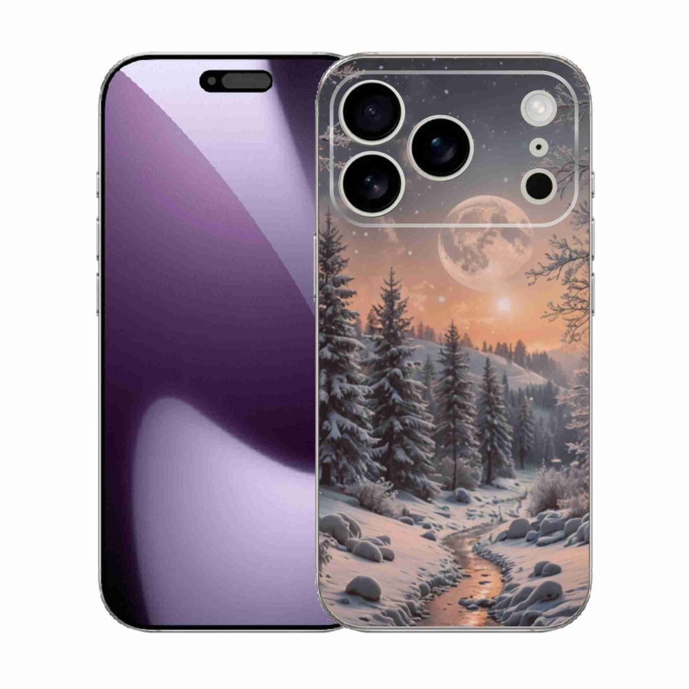 Gélový kryt mmCase na iPhone 17 Pro - zimná krajina 2