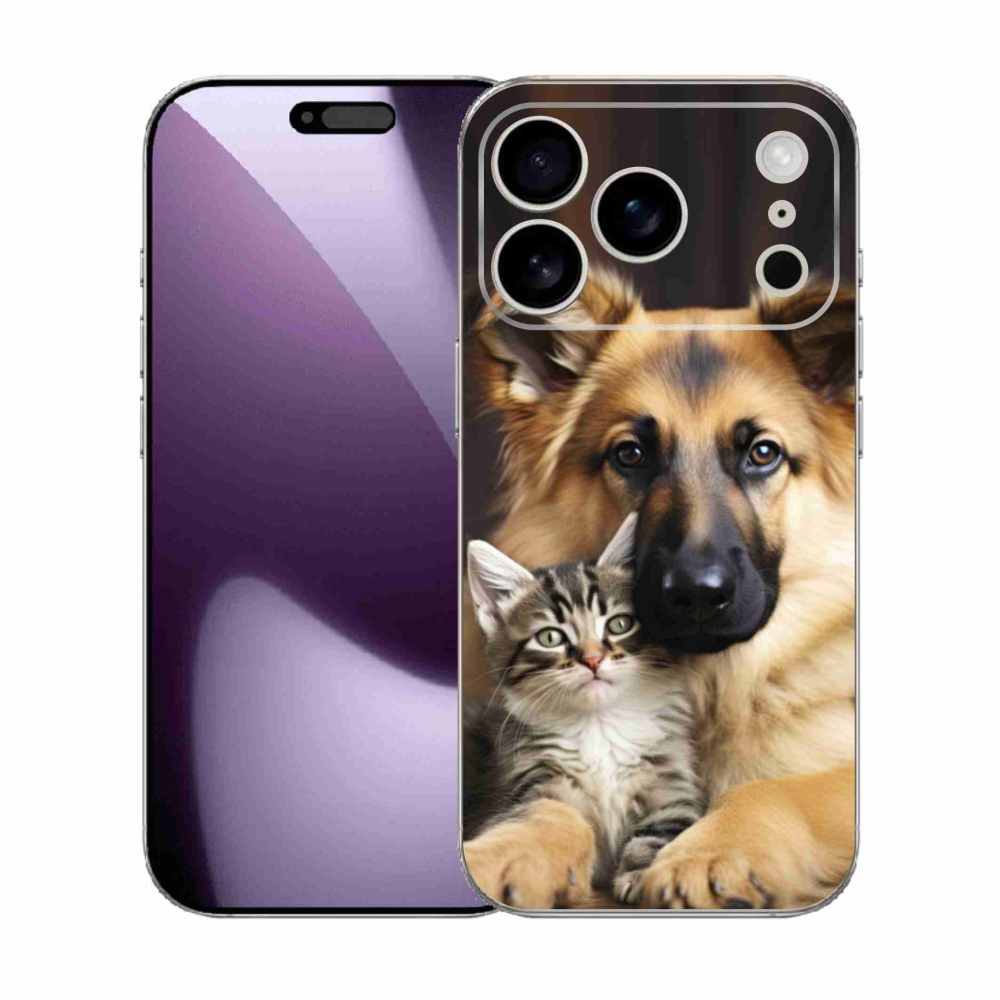 Gélový kryt mmCase na iPhone 17 Pro - zvieracie priateľstvo