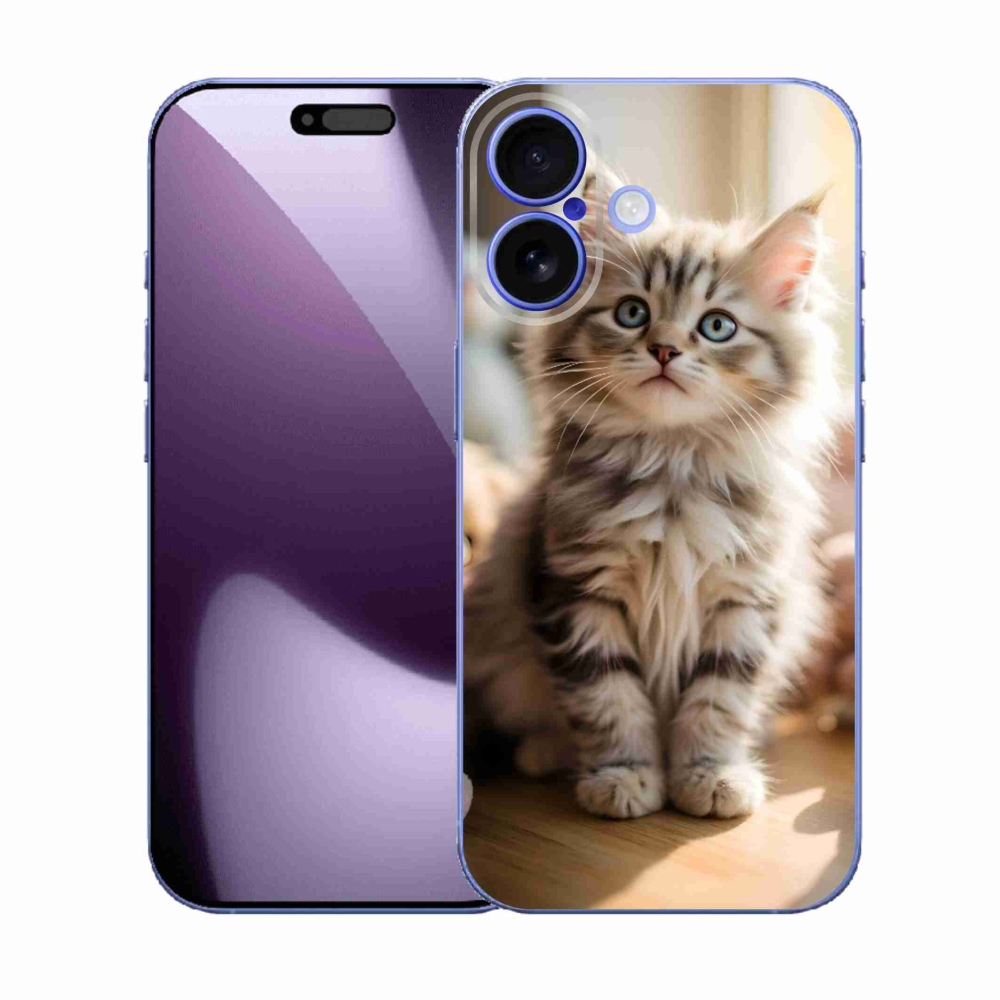 Gélový kryt mmCase na iPhone 17 - roztomilé mačiatko 10