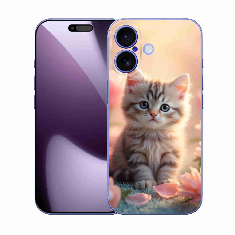 Gélový kryt mmCase na iPhone 17 - roztomilé mačiatko 8