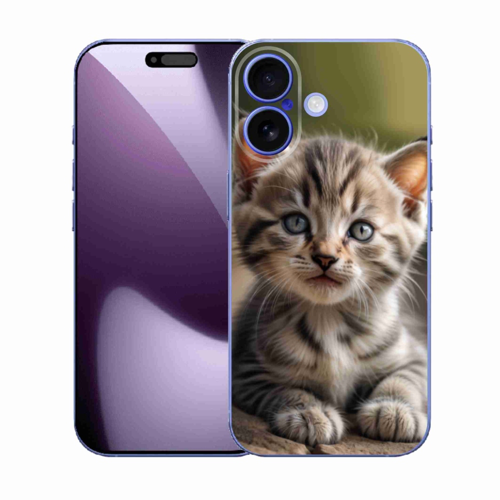 Gélový kryt mmCase na iPhone 17 - roztomilé mačiatko 9