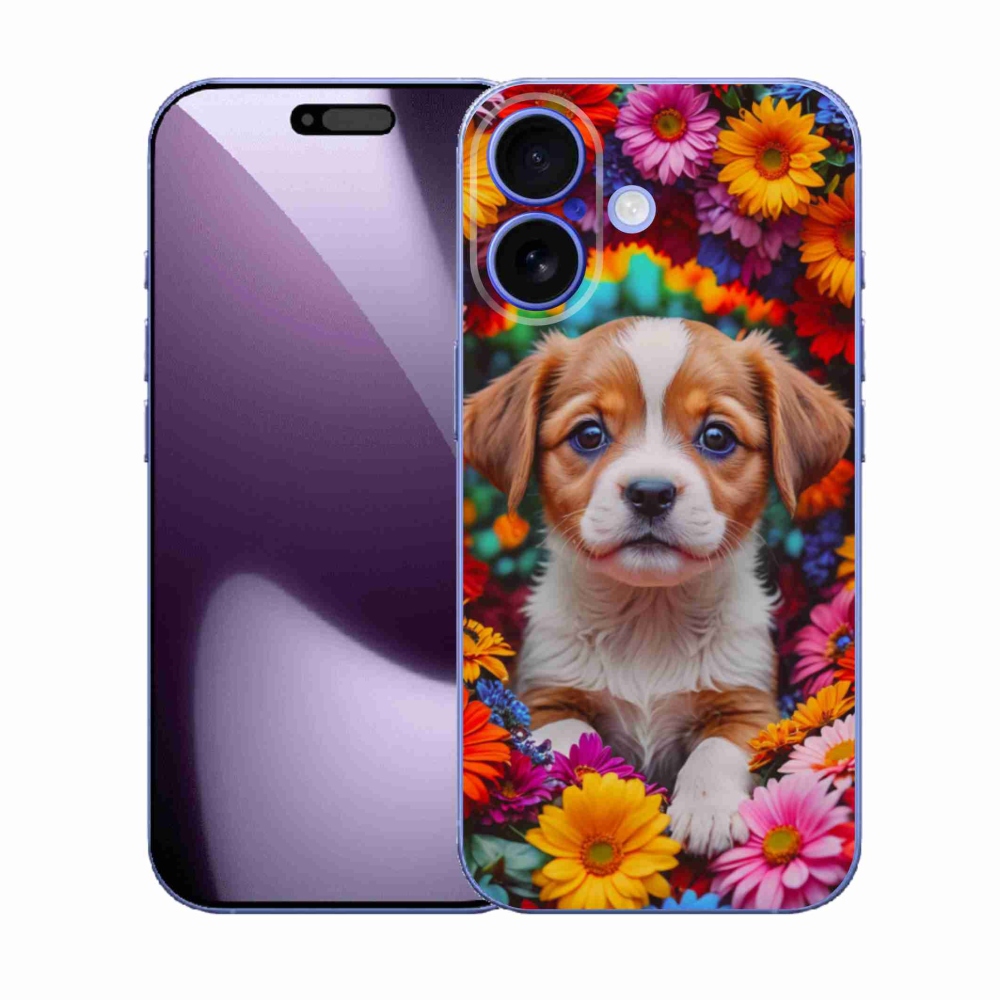 Gélový kryt mmCase na iPhone 17 - roztomilé šteňa