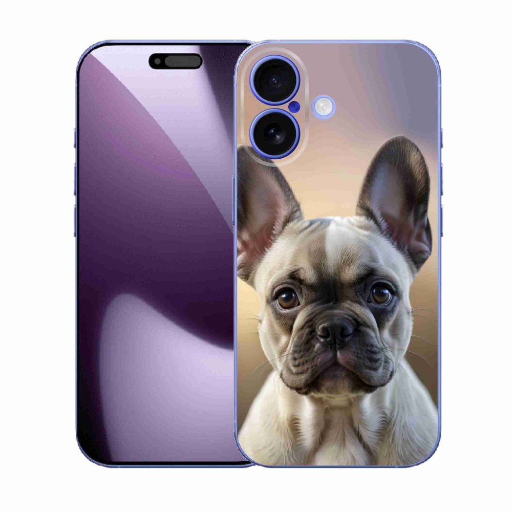 Gélový kryt mmCase na iPhone 17 - roztomilý francúzsky buldoček