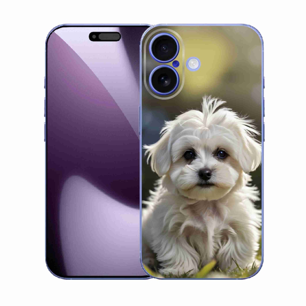 Gélový kryt mmCase na iPhone 17 - roztomilý maltézsky psík
