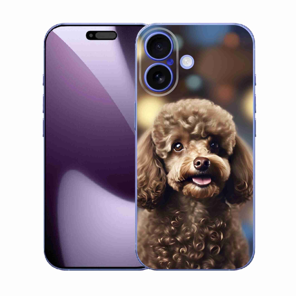 Gélový kryt mmCase na iPhone 17 - roztomilý pudel
