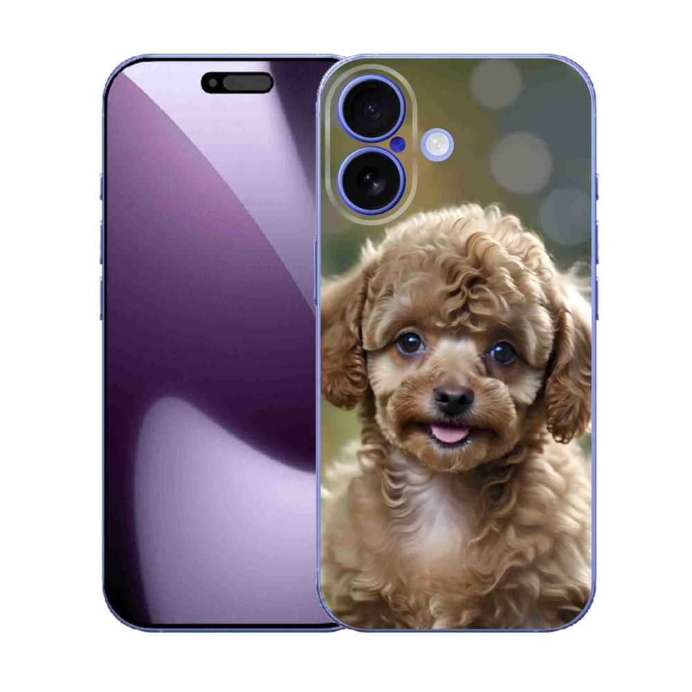 Gélový kryt mmCase na iPhone 17 - roztomilý pudel