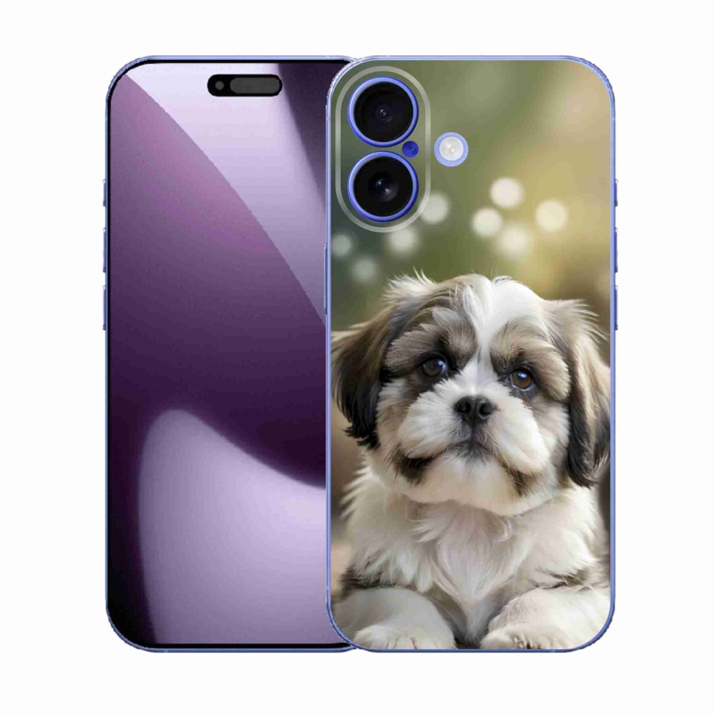 Gélový kryt mmCase na iPhone 17 - roztomilý shih-tzu
