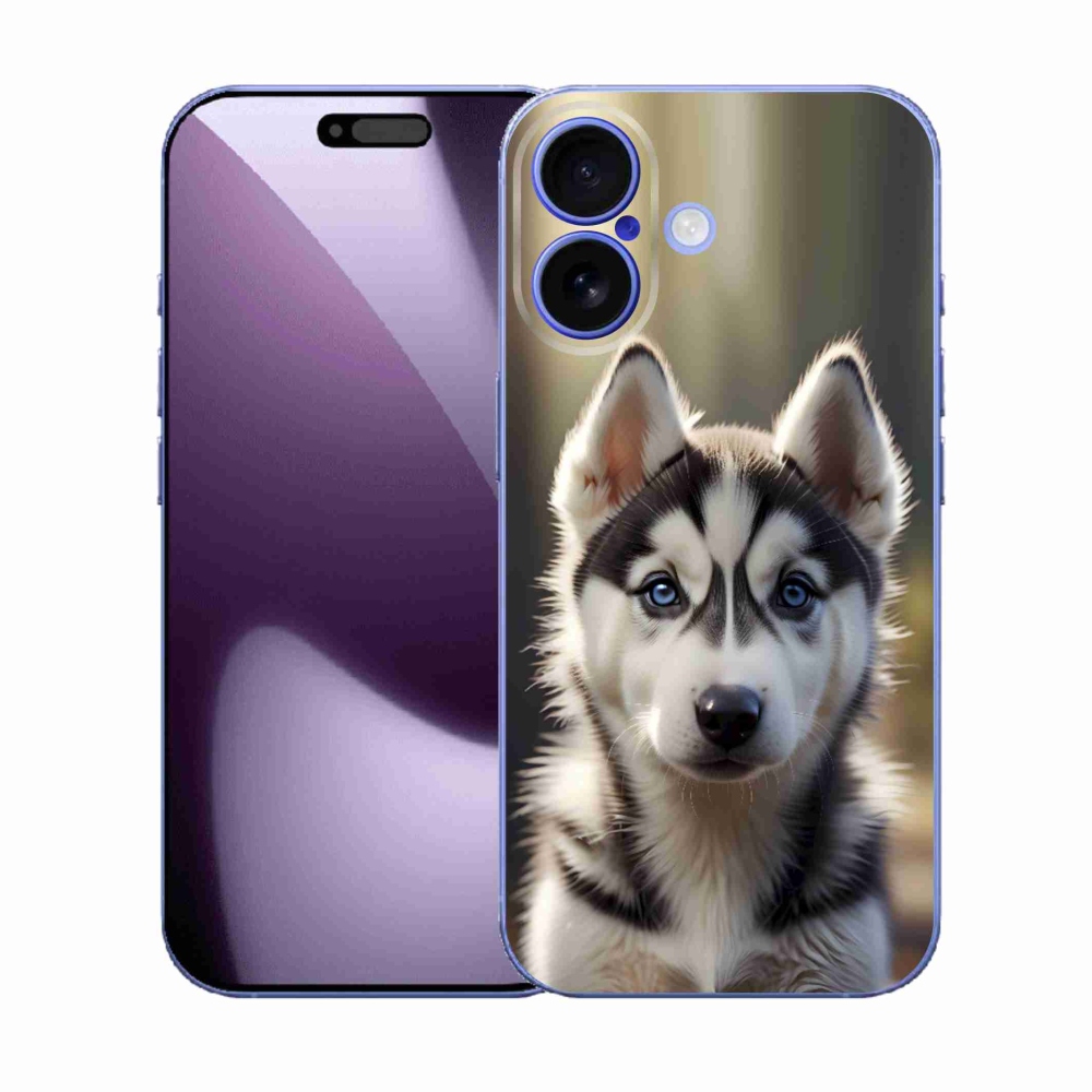 Gélový kryt mmCase na iPhone 17 - roztomilý sibírsky husky