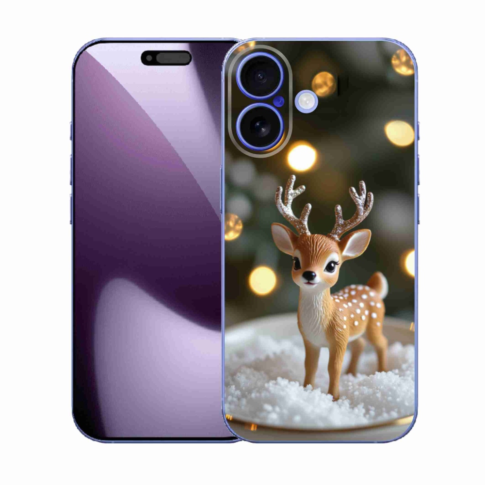 Gélový kryt mmCase na iPhone 17 - roztomilý vianočný jeleň