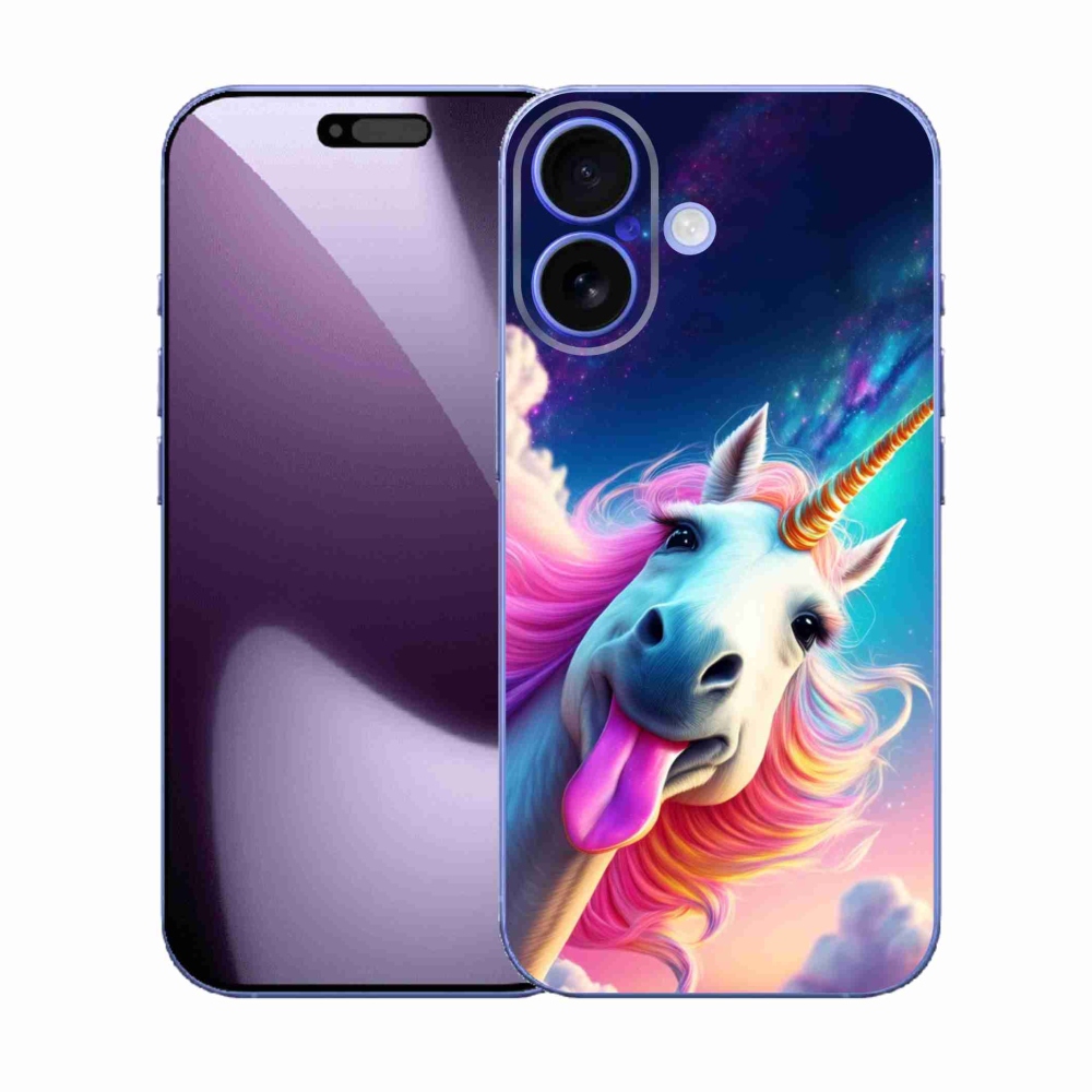 Gélový kryt mmCase na iPhone 17 - šialený jednorožec