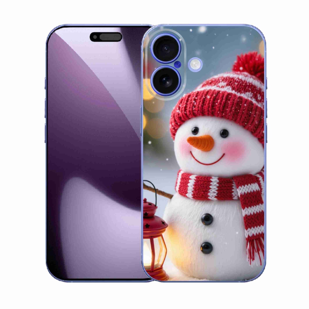 Gélový kryt mmCase na iPhone 17 - snehuliak 2