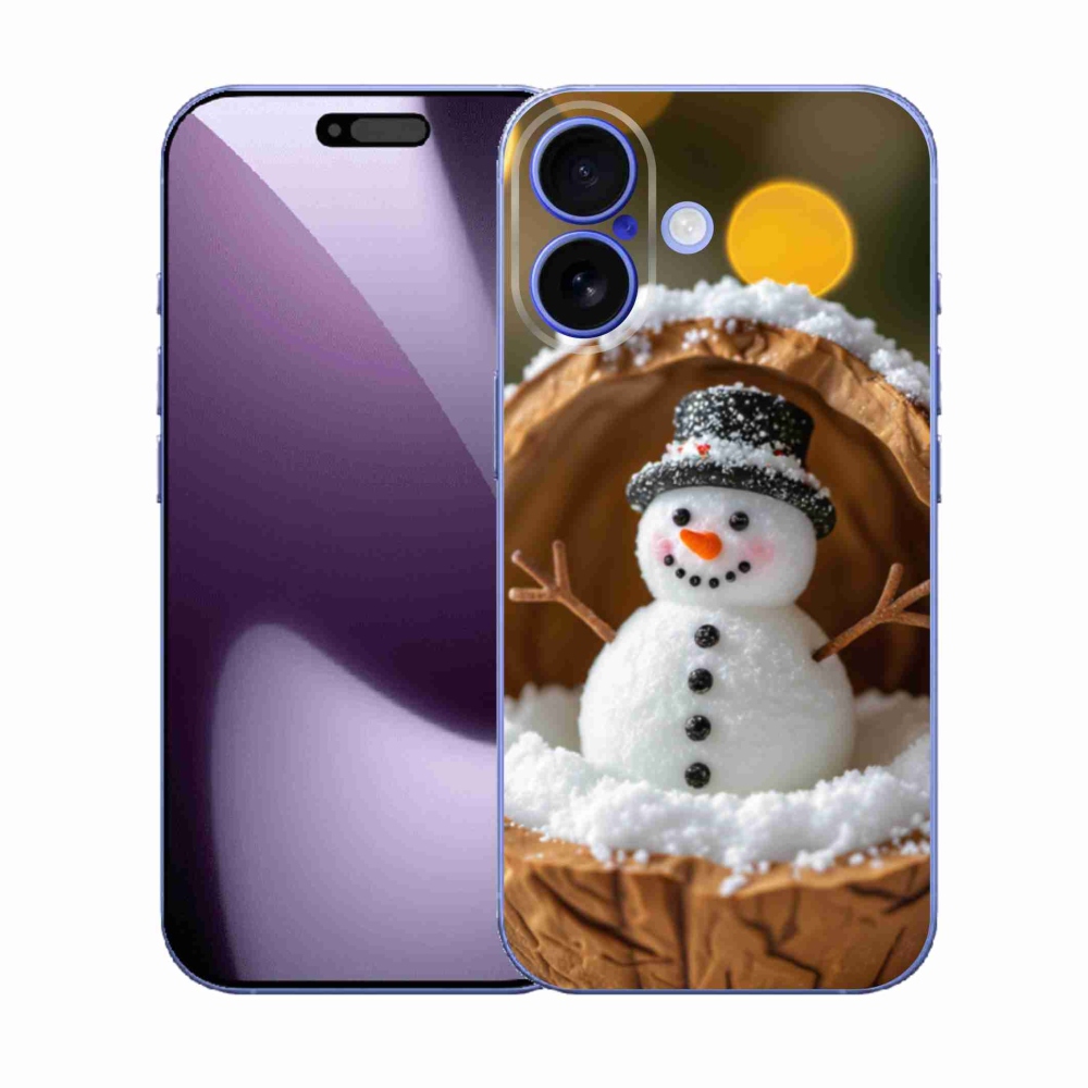 Gélový kryt mmCase na iPhone 17 - snehuliak 4