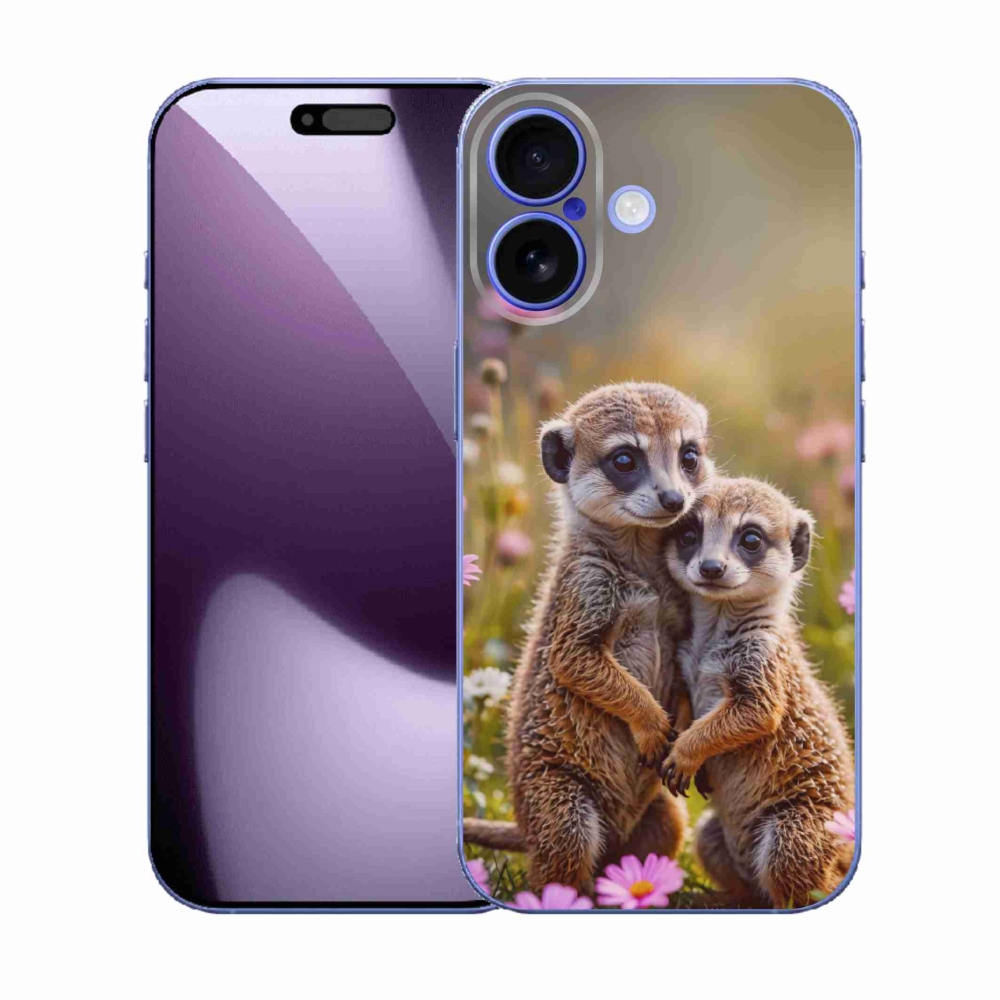 Gélový kryt mmCase na iPhone 17 - surikatí duo