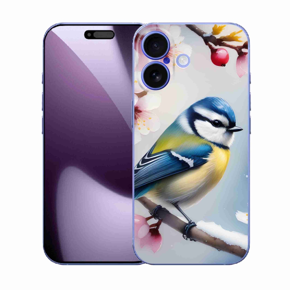 Gélový kryt mmCase na iPhone 17 - sýkorka