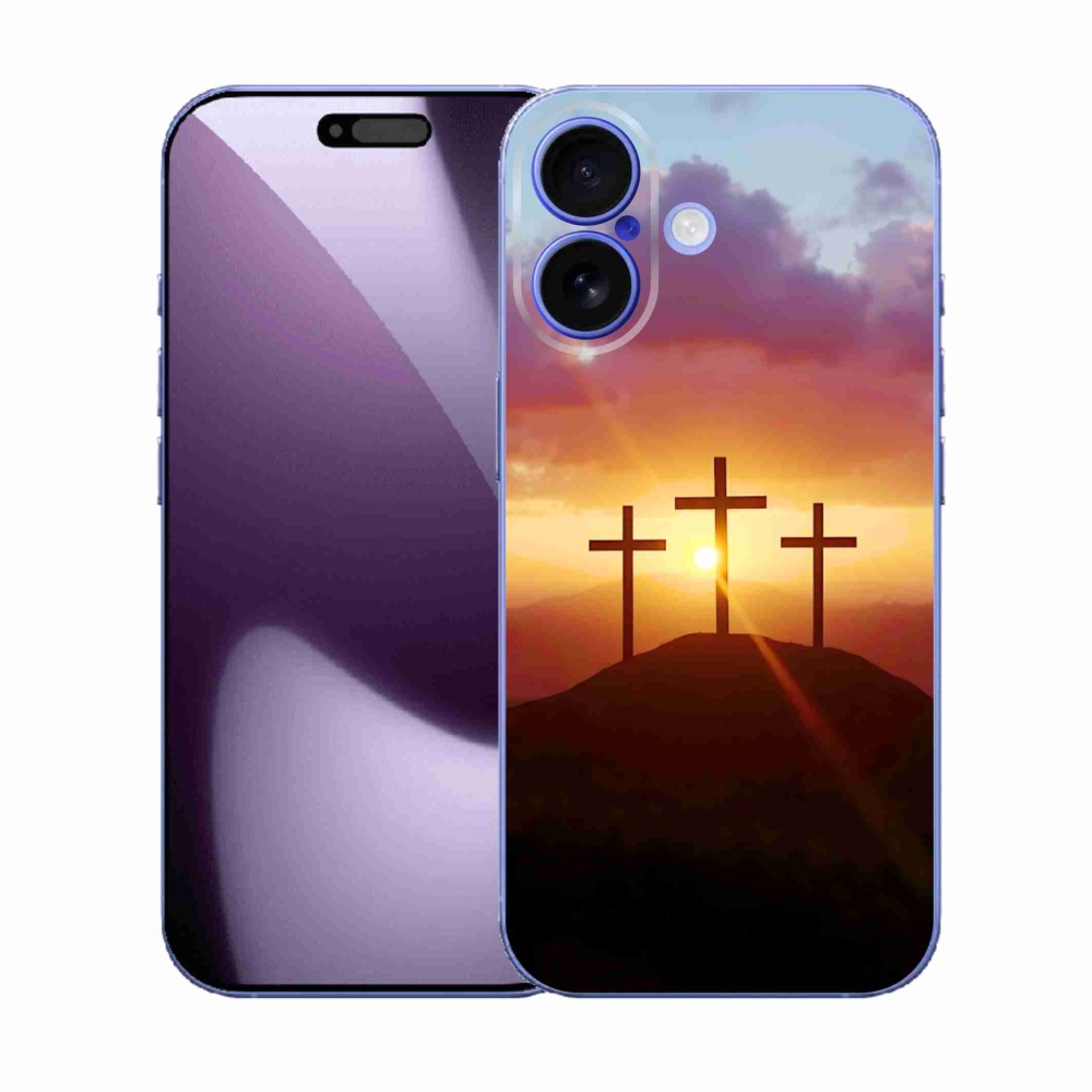 Gélový kryt mmCase na iPhone 17 - tri kríža