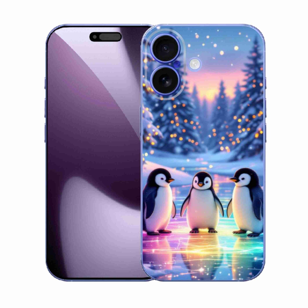 Gélový kryt mmCase na iPhone 17 - tučniaky