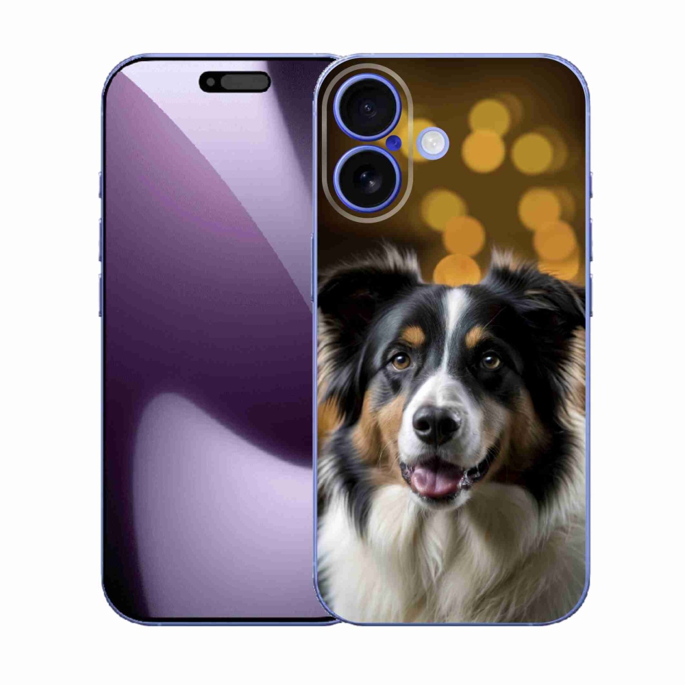 Gélový kryt mmCase na iPhone 17 - usmievavý austrálsky ovčiak