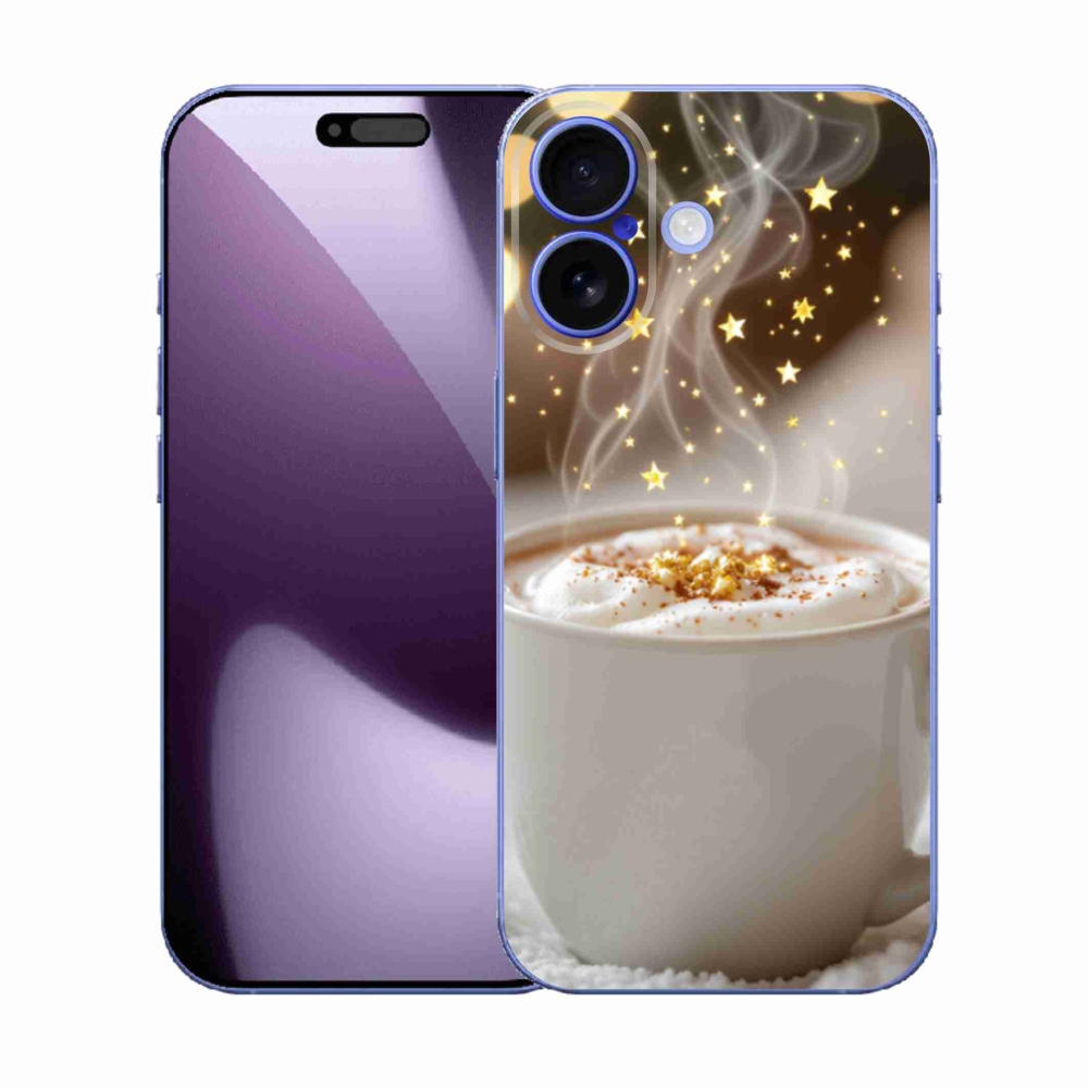 Gélový kryt mmCase na iPhone 17 - vianočný horúci nápoj