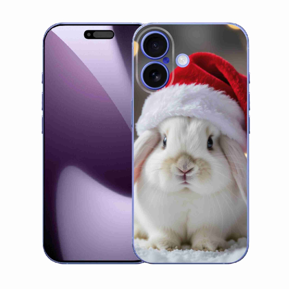 Gélový kryt mmCase na iPhone 17 - vianočný králik