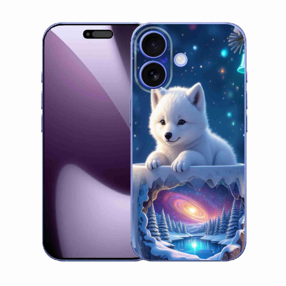 Gélový kryt mmCase na iPhone 17 - vianočné šteňa