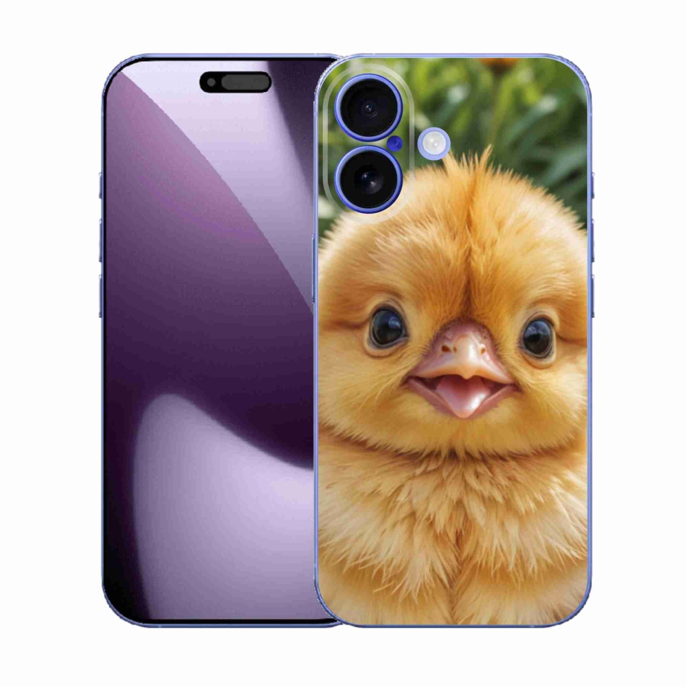 Gélový kryt mmCase na iPhone 17 - veselé kuriatko