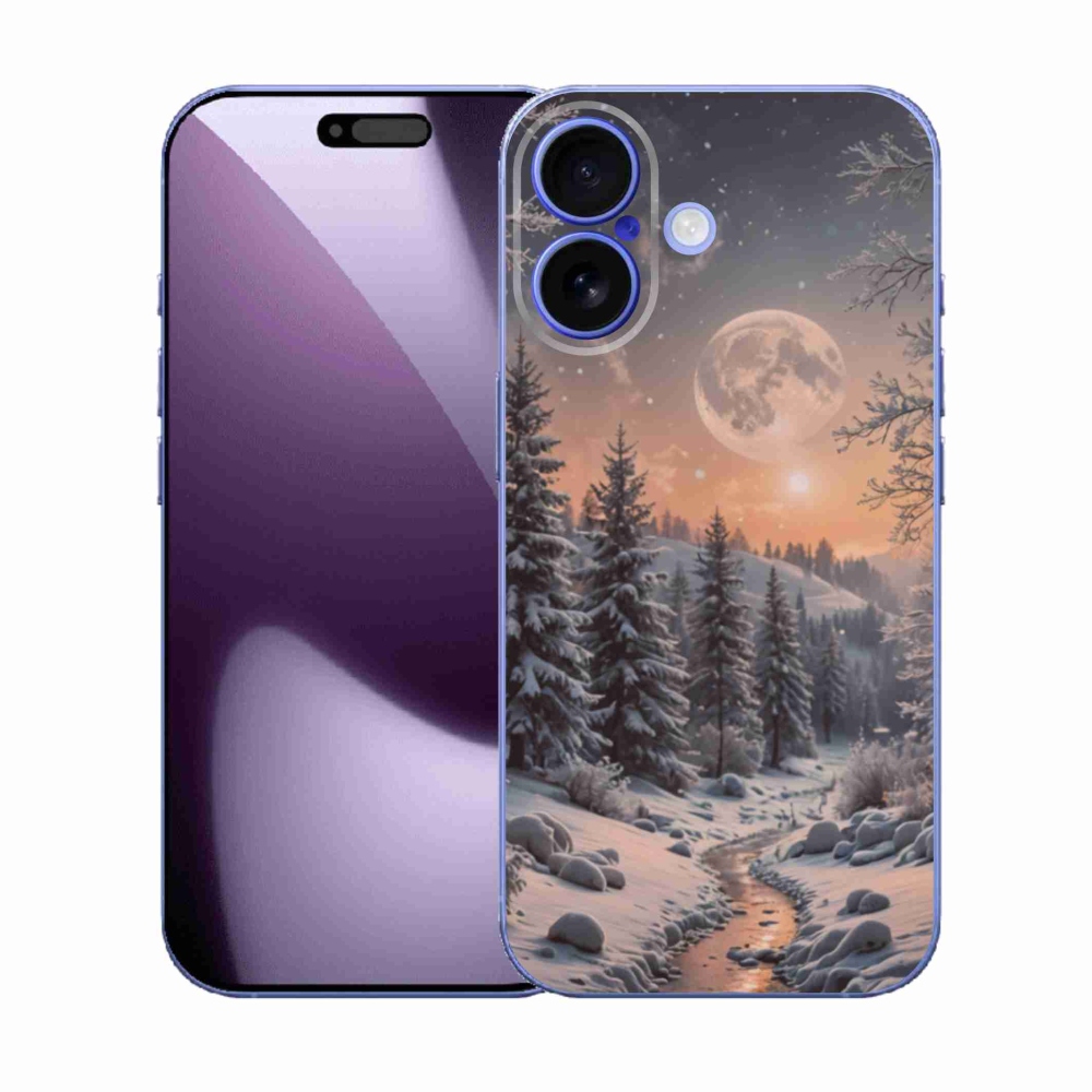 Gélový kryt mmCase na iPhone 17 - zimná krajina 2