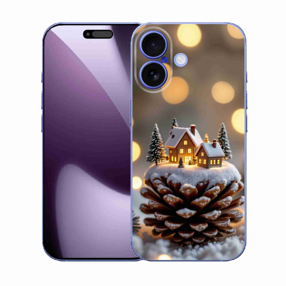 Gélový kryt mmCase na iPhone 17 - zimná dedinka