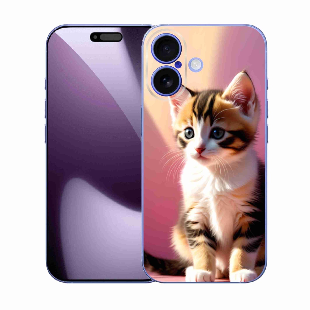 Gélový kryt mmCase na iPhone 17 - zvedavé mačiatko 2