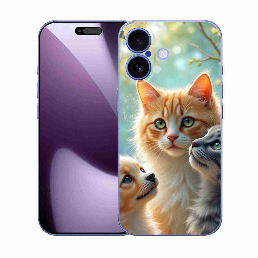 Gélový kryt mmCase na iPhone 17 - zvieracie priateľstvo 2