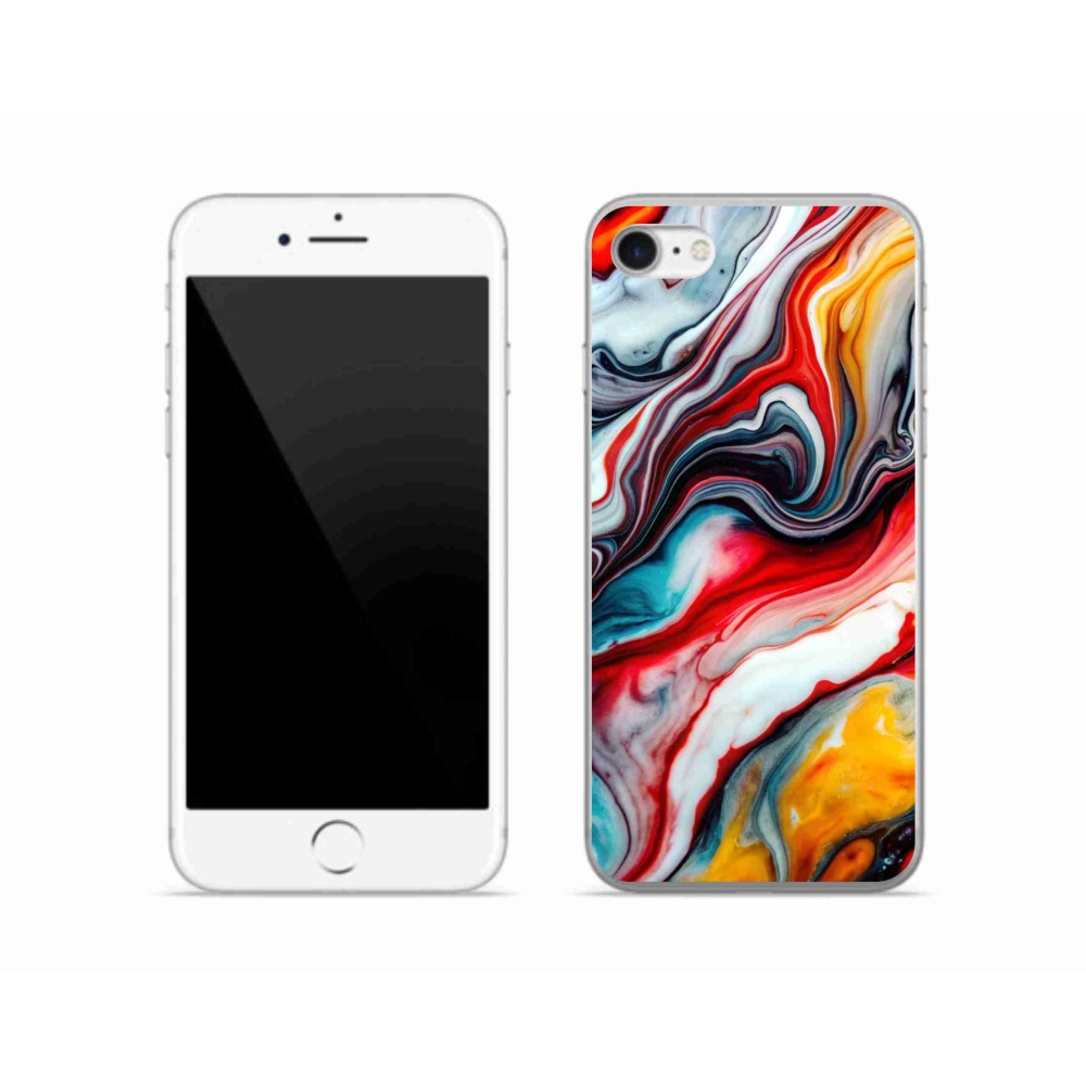 Gélový kryt mmCase na iPhone SE (2020) - abstraktný motív 35