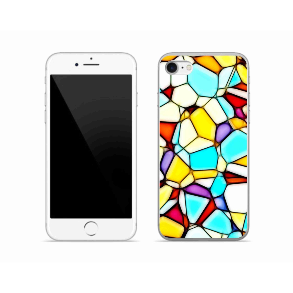 Gélový kryt mmCase na iPhone SE (2020) - abstraktný motív 40